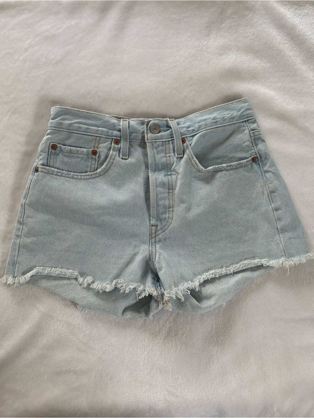 Levi’s Light Wash 501 Original Shorts